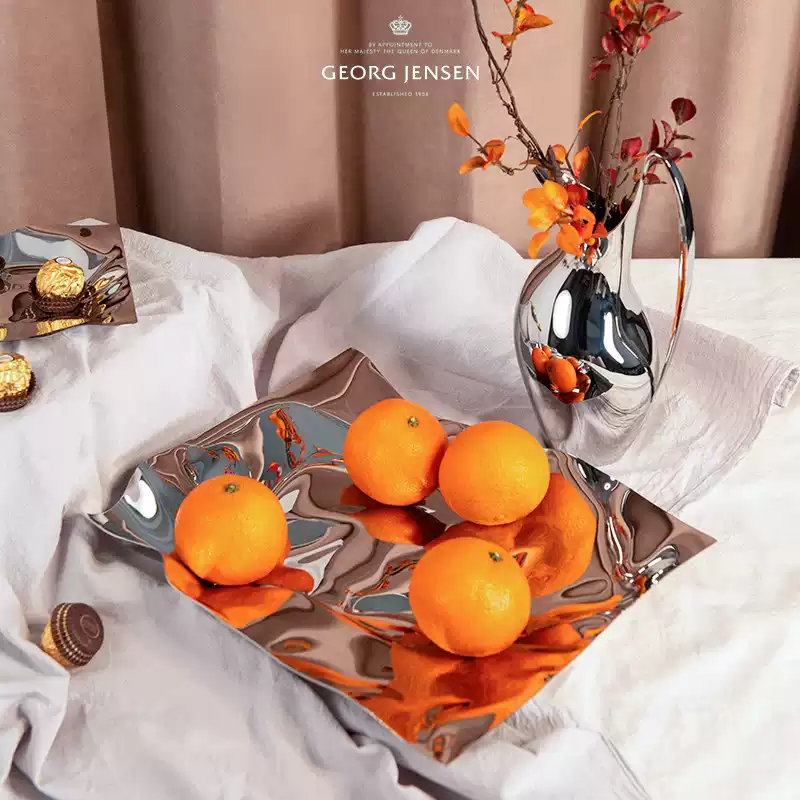 Georg Jensen Nordic simple fruit plate creative tray ornaments high-end wedding gift