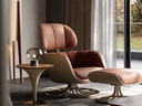 TAZA Italian recliner sofa chair villa whole house matching living room series new president office leisure chair