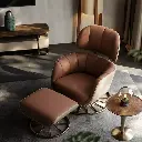 TAZA Italian recliner sofa chair villa whole house matching living room series new president office leisure chair