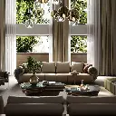[Italian brand] TAZA modern luxury conch sofa villa luxury house full house matching living room series