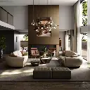 [Italian brand] TAZA modern luxury conch sofa villa luxury house full house matching living room series