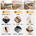 Winter Bear Nordic simple modern light luxury leather bed double master bedroom wedding bed storage high box multifunctional soft bag bed