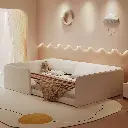 Shenzhen Dian double parent-child bed 2m*2m2 top layer cowhide stitching bed second and third child family tatami mother and child bed