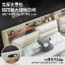 Second child family bed parent-child bed modern simple master bedroom big bed double bed oversized splicing bed solid wood leather bed