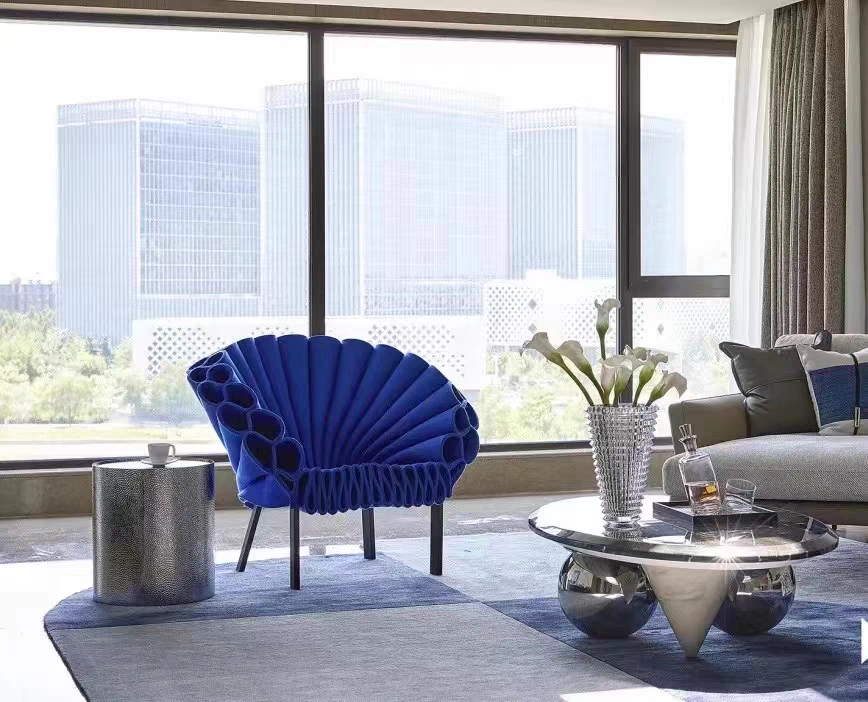 Dror Peacock Chair Artistic Creative Designer Foreign Peacock Chair Model House Villa Petals