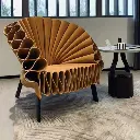 Dror Peacock Chair Artistic Creative Designer Foreign Peacock Chair Model House Villa Petals