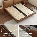 Muyue high back solid wood bed leather bed 1.8 meters modern simple soft package wedding bed light luxury double bed master bedroom bed