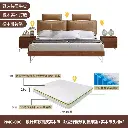 Muyue high back solid wood bed leather bed 1.8 meters modern simple soft package wedding bed light luxury double bed master bedroom bed