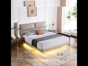 National supplement] De Rucci flagship store suspended bed master bedroom soft high box bed leather bed modern simple double bed