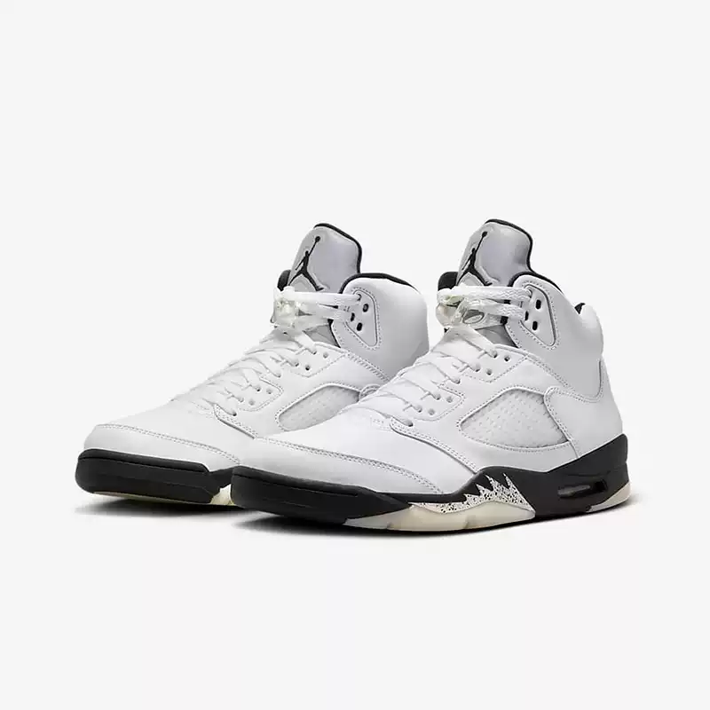 Jordan Nike AJ5 White Black Replica 2024 Autumn Men's Casual Sports Shoes Retro Basketball Shoes DD0587-110