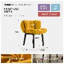 VRSUK light luxury fabric dining chair French retro backrest petal new product second-hand dining table chair designer leisure chair