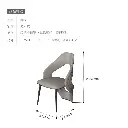 Sevanali French light luxury high-grade cowhide leather chair living room villa home designer original dining chair