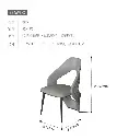 Sevanali French light luxury high-grade cowhide leather chair living room villa home designer original dining chair