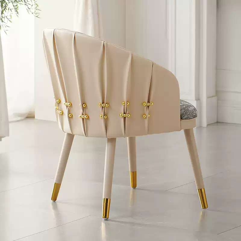  2024 new embroidery Roberto Cavalli gold bead dining chair luxury house high-end luxury stone dining table chair