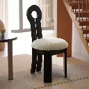 French solid wood dining chair restaurant light luxury senior designer retro Chinese style high back key chair home
