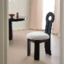 French solid wood dining chair restaurant light luxury senior designer retro Chinese style high back key chair home