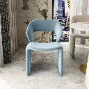 Nordic soft dining chair crown chair simple hotel negotiation chair backrest designer homestay model room restaurant chair