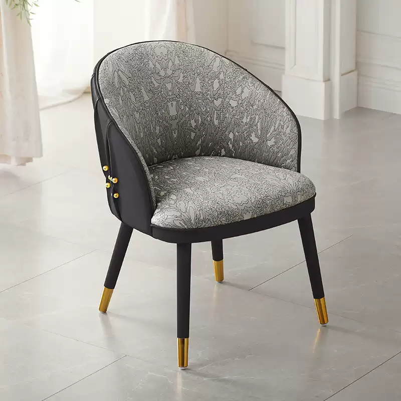 2024 new embroidery Roberto Cavalli gold round bead dining chair luxury house high-end luxury stone dining table and chair