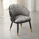2024 new embroidery Roberto Cavalli gold round bead dining chair luxury house high-end luxury stone dining table and chair