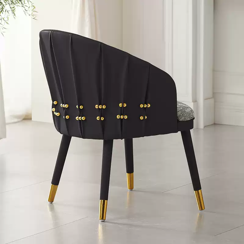 2024 new embroidery Roberto Cavalli gold round bead dining chair luxury house high-end luxury stone dining table and chair