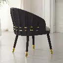 2024 new embroidery Roberto Cavalli gold round bead dining chair luxury house high-end luxury stone dining table and chair