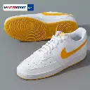 NIKE Nike official authentic men's shoes 2024 winter new simple version Air Force One sports shoes white shoes