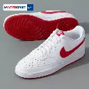 NIKE Nike official authentic men's shoes 2024 winter new simple version Air Force One sports shoes white shoes