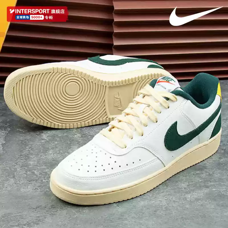 NIKE Nike official authentic men's shoes 2024 winter new simple version Air Force One sports shoes white shoes