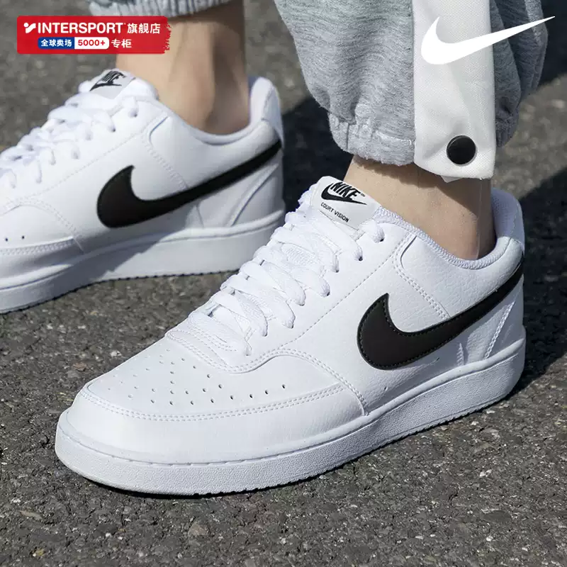 NIKE Nike official authentic men's shoes 2024 winter new simple version Air Force One sports shoes white shoes
