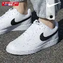 NIKE Nike official authentic men's shoes 2024 winter new simple version Air Force One sports shoes white shoes
