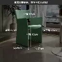 High-end furniture Italian leather custom light luxury simple post-modern leather cloth solid wood dining chair negotiation chair
