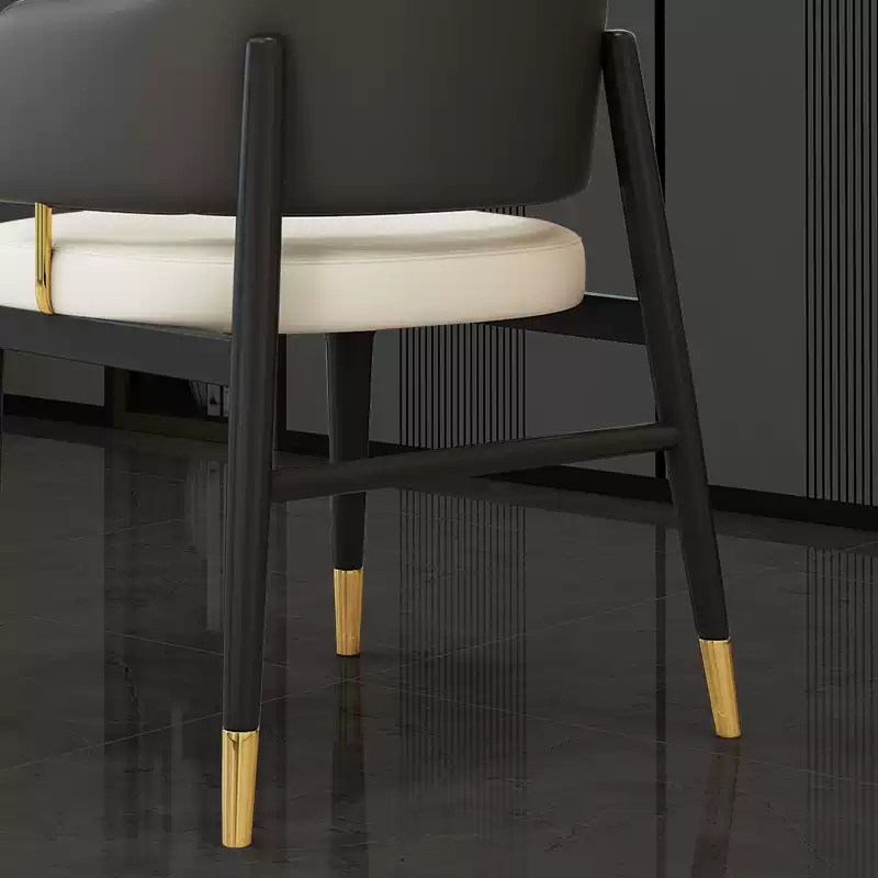 High-end chairs, home dining table, ash wood tea table, tea table, tea chair, light luxury host chair, sales office negotiation chair