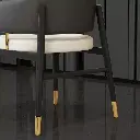 High-end chairs, home dining table, ash wood tea table, tea table, tea chair, light luxury host chair, sales office negotiation chair