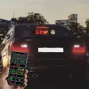 Car smart car sticker car interactive screen car rear window led expression screen light rear windshield car led display