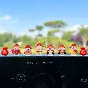 Qianzan Super Cute Little God of Wealth Car Ornaments Electric Car Interior Navigation Computer Large Screen Car Decorations