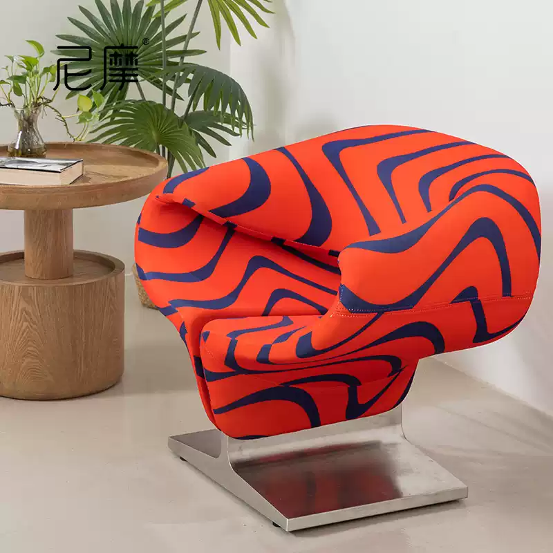 Ribbon Chair designer ribbon chair sofa chair net celebrity very simple people leisure chair light luxury reception chair