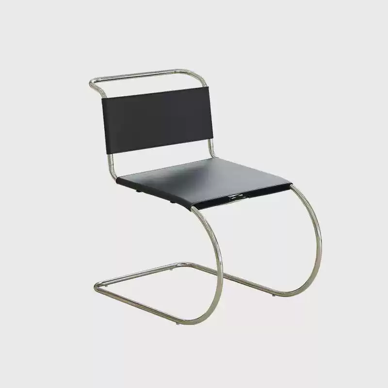 Designer MR Chair Mr. Chair Bauhaus stainless steel living room home modern simple saddle leather dining chair