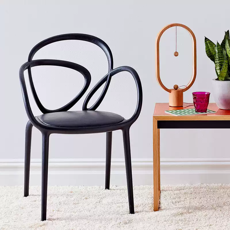 Italian Qeeboo chair LOOP CHAIR Nordic modern simple creative dining chair outdoor leisure chair