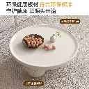 Cream style tea table living room home 2024 new small apartment light luxury high-end modern simple round tea table