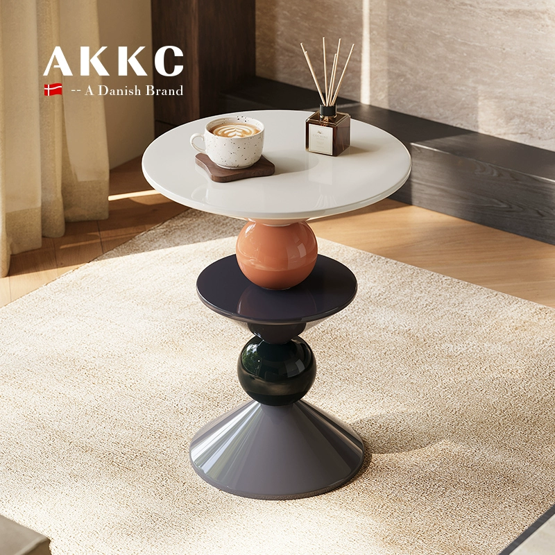 AKKC retro designer candied haws round table bedside small round table side table simple Nordic creative living room coffee table