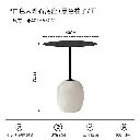 Italian minimalist marble round small table designer movable sofa side table bedside corner table Lato Table