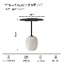 Italian minimalist marble round small table designer movable sofa side table bedside corner table Lato Table