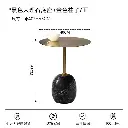 Italian minimalist marble round small table designer movable sofa side table bedside corner table Lato Table