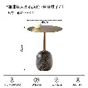 Italian minimalist marble round small table designer movable sofa side table bedside corner table Lato Table