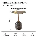Italian minimalist marble round small table designer movable sofa side table bedside corner table Lato Table