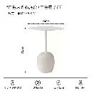Italian minimalist marble round small table designer movable sofa side table bedside corner table Lato Table