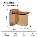Modern simple colored transparent tempered glass side table designer movable corner table Sol Side Table