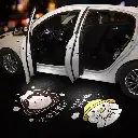 Princess, please get in the car, welcome lights, door lights, sensor car projectors, electric car atmosphere decoration supplies
