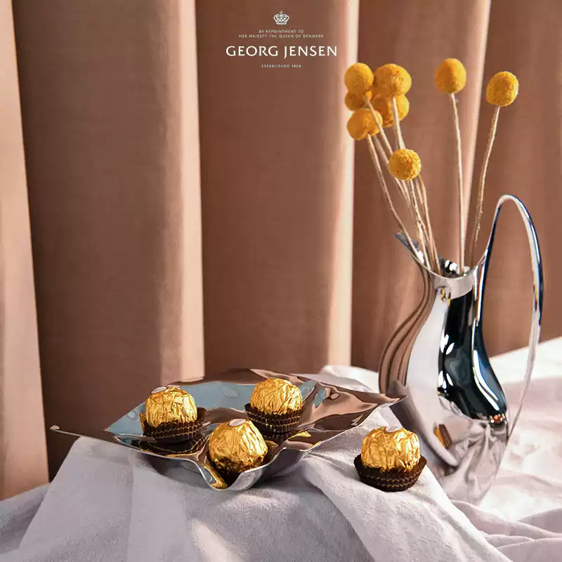 Georg Jensen Nordic simple fruit plate creative tray ornaments high-end wedding gift