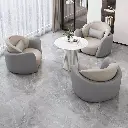 Simple light luxury single sofa coffee table combination leisure hotel beauty salon reception exhibition center negotiation table and chair
